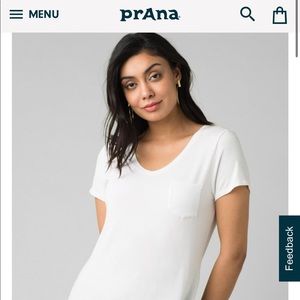 PrAna foundation short sleeve v neck